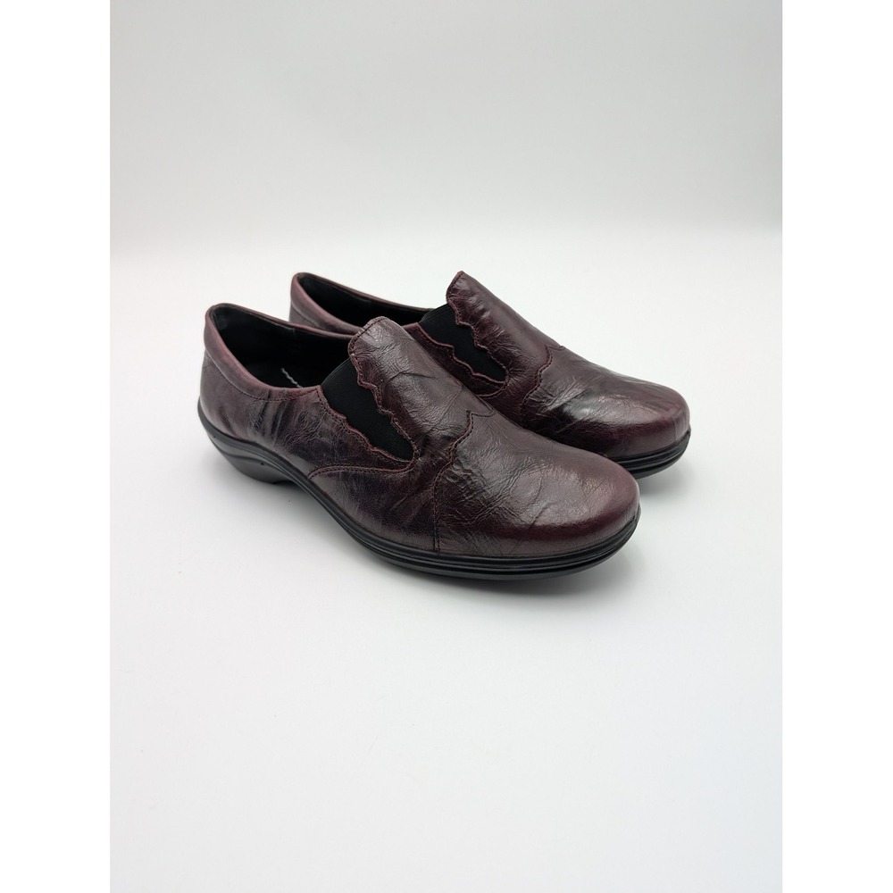 Romika Slip-On Shoes Womens Size 6.5 Red Leather‎ Comfort Casual EU 37 New